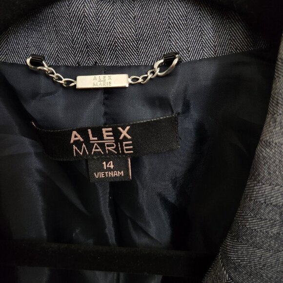 Alex Marie Gray‎ Womens Blazer Jacket - Size 14 flaws - Picture 5 of 12